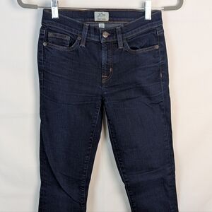 J Crew Dark Wash Toothpick Skinny Jeans 24